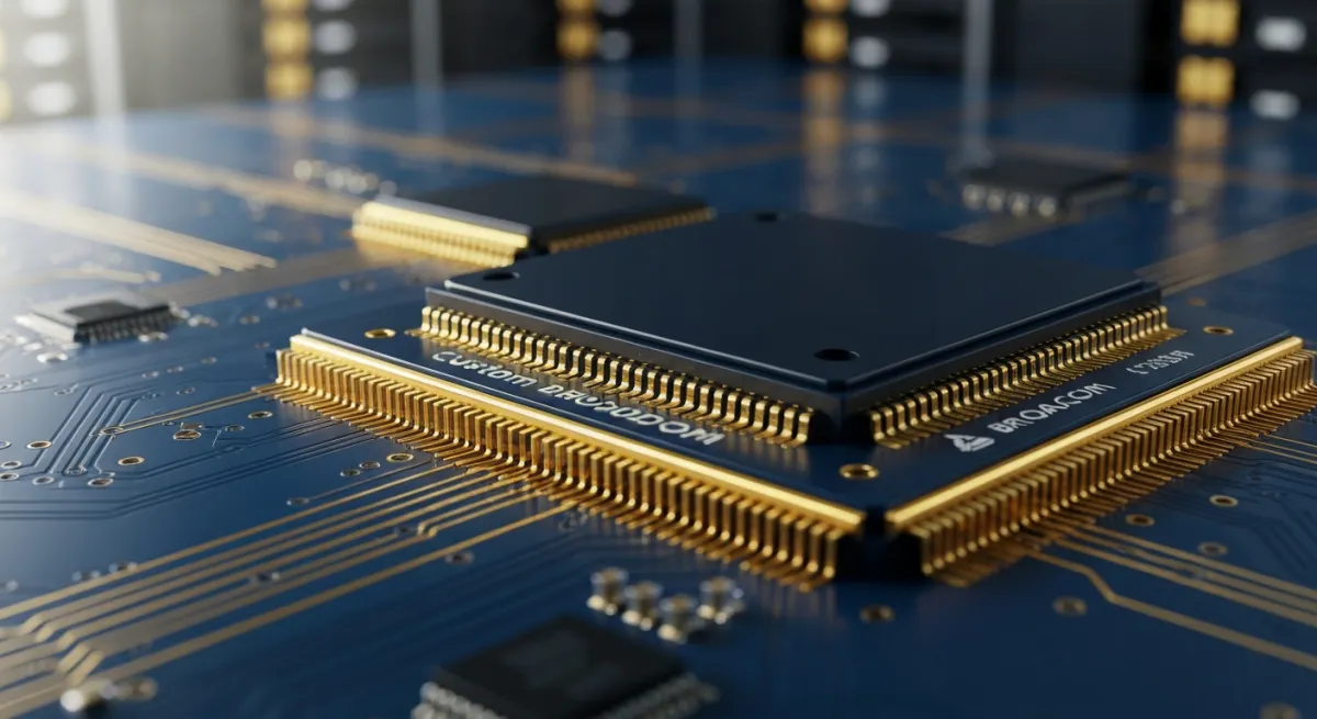 브로드컴 AI 반도체 전략 브로드컴 커스텀 ASIC 칩 설계 및 AI 데이터센터 인프라 시각화