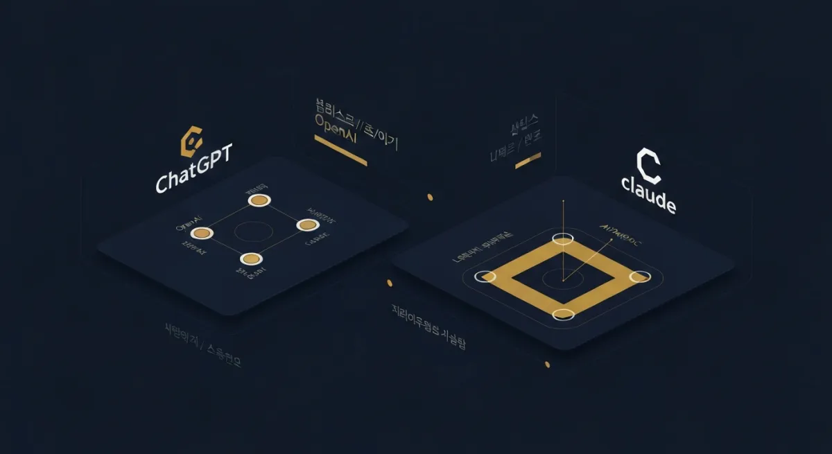 AI 기업 경쟁 분석 OpenAI와 앤스로픽의 AI 시장 경쟁 구도 비교 차트