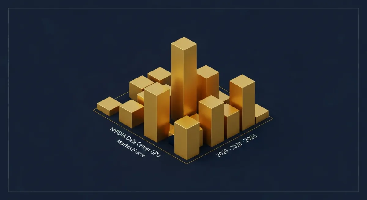 엔비디아 데이터센터 GPU 점유율 추이 차트 2020-2026