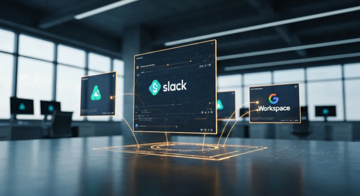Codex 플러그인 통합 구조 오픈AI Codex 플러그인 Slack Google Workspace 통합 2026 엔터프라이즈 생산성 앱 연동 구조도