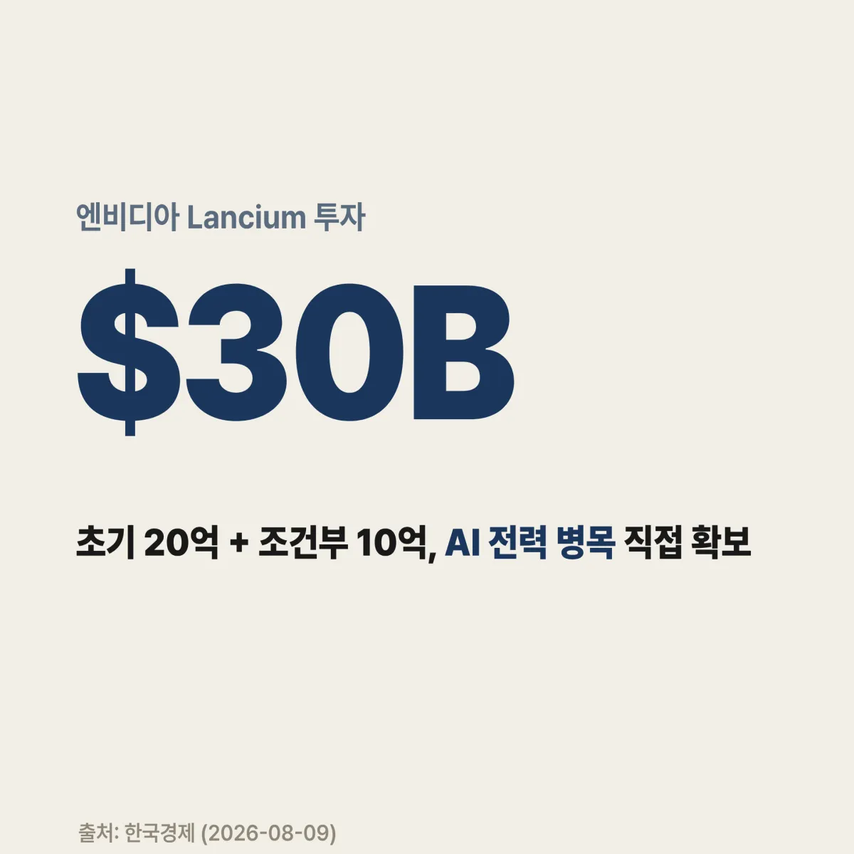 엔비디아 FY2026 민간 투자 포트폴리오 구조 코어위브 Lancium 반도체 밸류체인